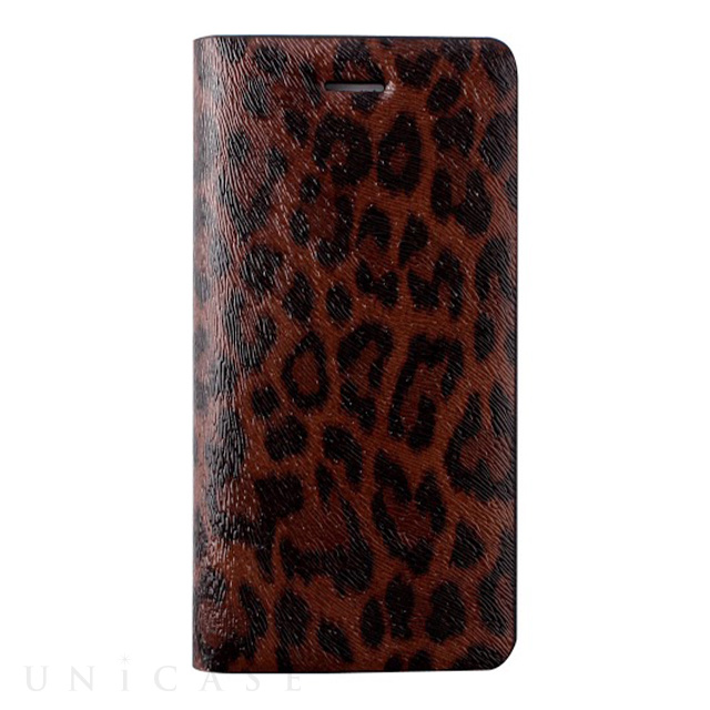【iPhone6s Plus/6 Plus ケース】Leopard Diary (ブラウン)