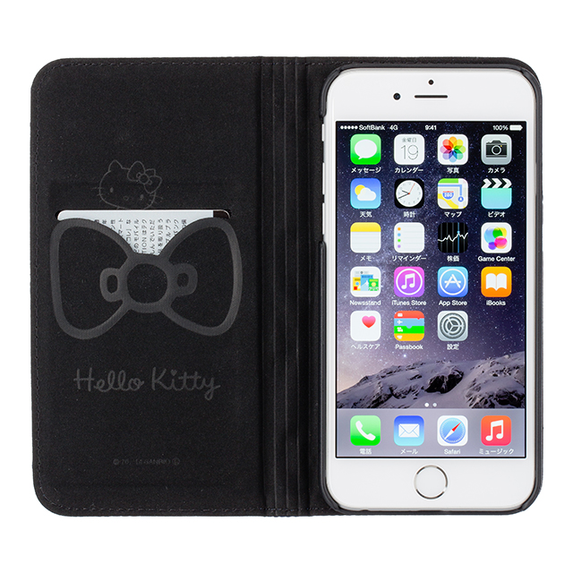 【iPhone6s/6 ケース】Hello Kitty キルティングケース ブラックサブ画像