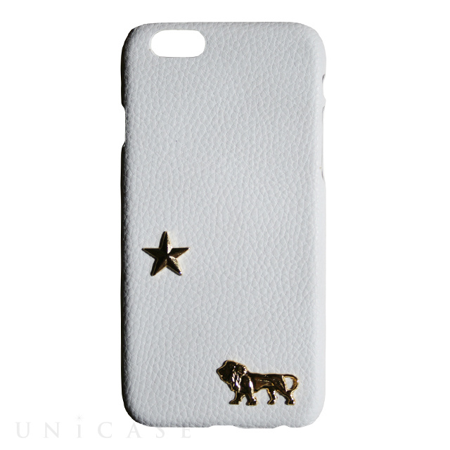 【iPhone6s/6 ケース】Safari (ホワイト/ライオン)