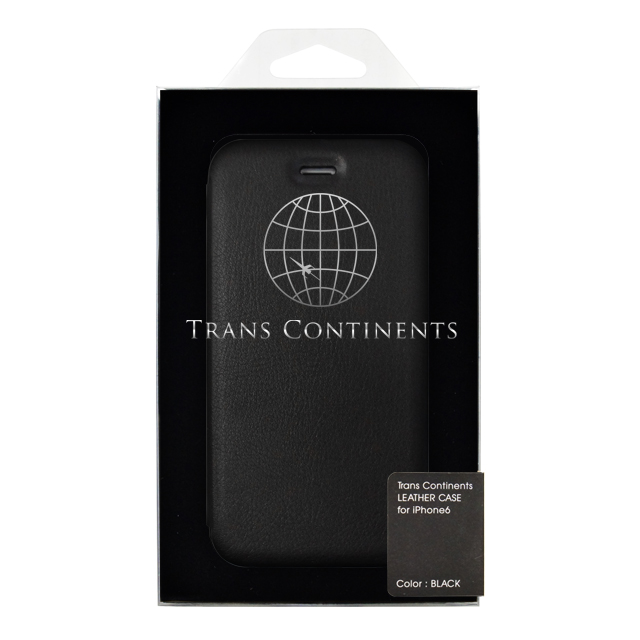 【iPhone6s/6 ケース】TRANS CONTINENTS LEATHER CASE for iPhone6s/6 (Black)サブ画像