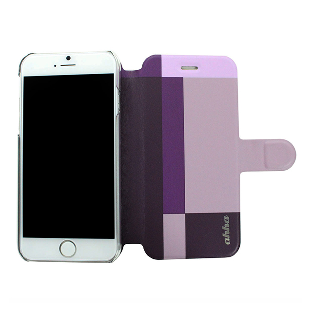 【iPhone6s/6 ケース】Dual Face Flip Case SYKES MIX Purple Checker/Metallic Redサブ画像
