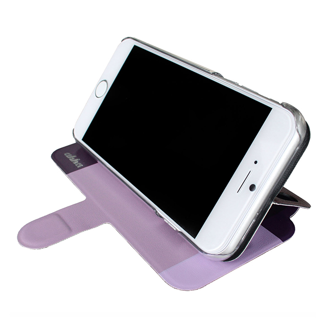 【iPhone6s/6 ケース】Dual Face Flip Case SYKES MIX Purple Checker/Metallic Redgoods_nameサブ画像