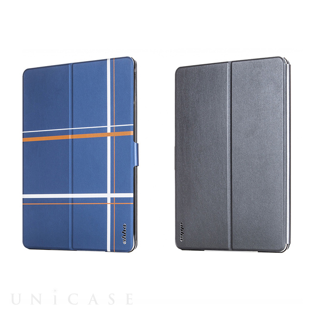 【iPad Air2 ケース】Dual Face Flip Case SYKES MIX Blue Checker/Space Grey