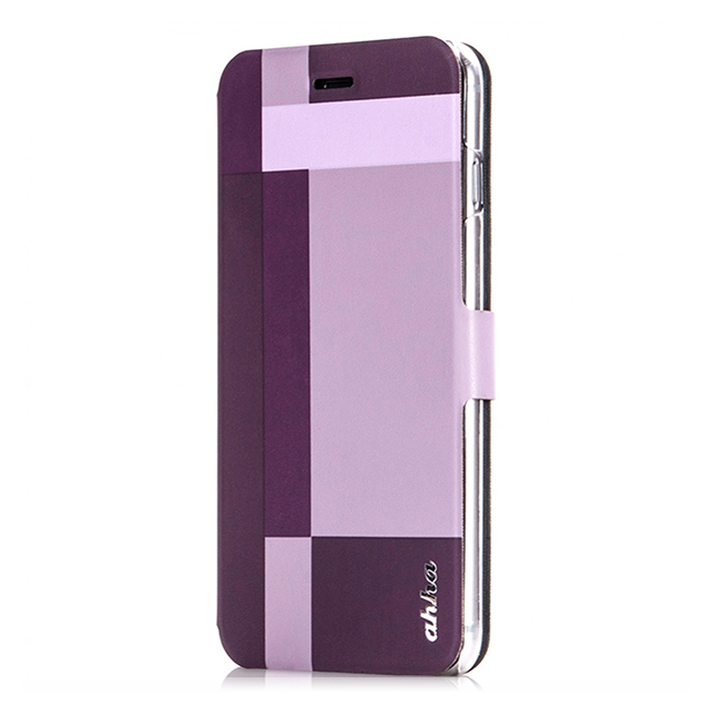 【iPhone6s Plus/6 Plus ケース】Dual Face Flip Case SYKES MIX Purple Checker/Metallic Redサブ画像