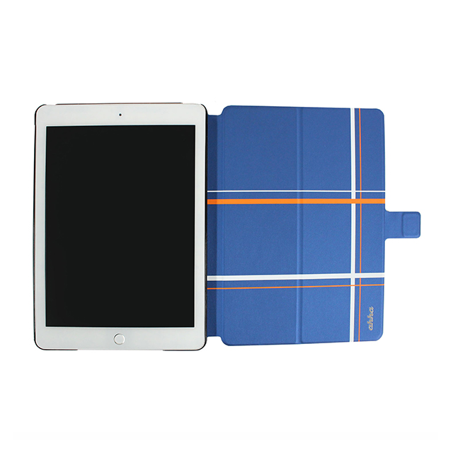 【iPad Air2 ケース】Dual Face Flip Case SYKES MIX Blue Checker/Space Greyサブ画像