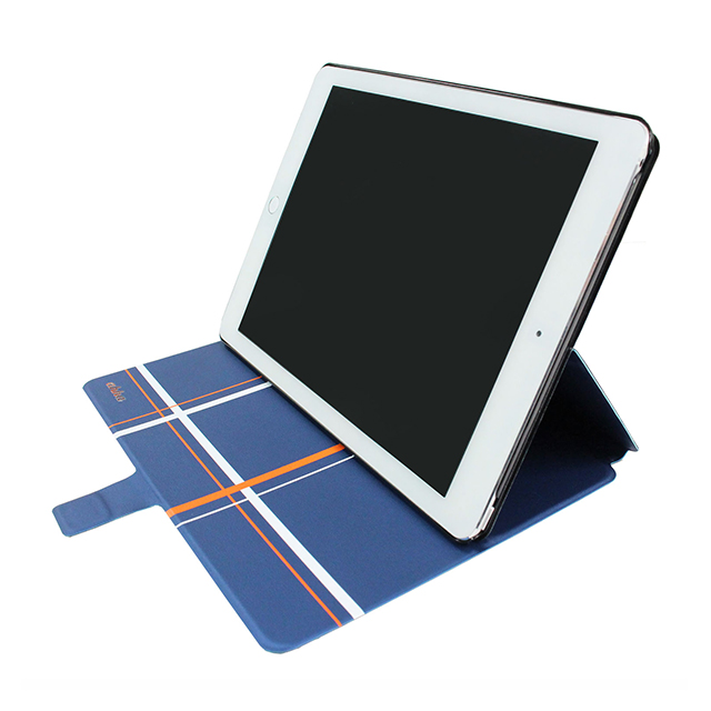 【iPad Air2 ケース】Dual Face Flip Case SYKES MIX Blue Checker/Space Greyサブ画像
