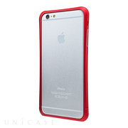 【iPhone6 Plus ケース】SCREW FREE Metal Bumper (Red)