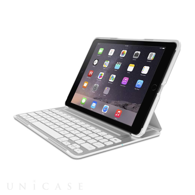 【iPad Air2 ケース】QODE Ultimate Proキーボードケース (ホワイト)
