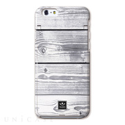 【iPhone6s/6 ケース】鏡付き4WAY デザインケース / ウッドホワイト