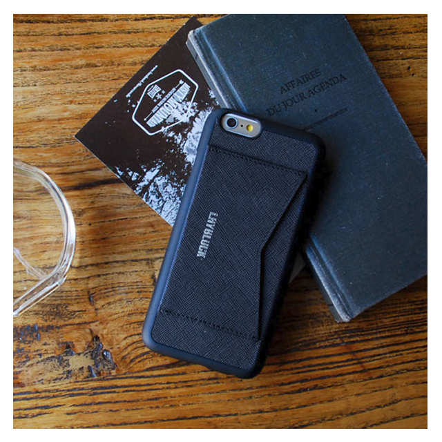 【iPhone6s/6 ケース】Leather Pocket Bar (クラシックネイビー)サブ画像