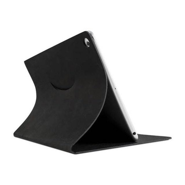 【iPad(9.7inch)(第5世代/第6世代)/Air2/iPad Air(第1世代) ケース】Leather Cover (ブラック)サブ画像