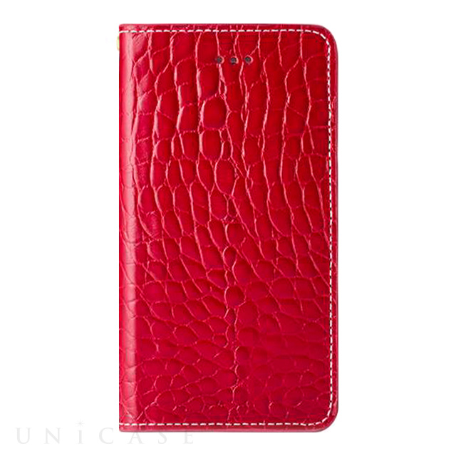 【iPhone6s/6 ケース】Herman Series Book Style Case (Red Crocodile Pattern)
