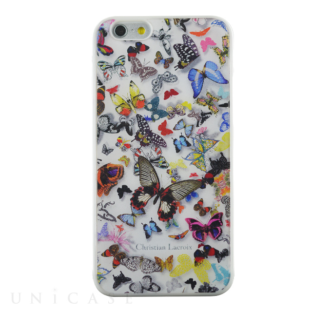 【iPhone6 Plus ケース】Butterfly Collection - White