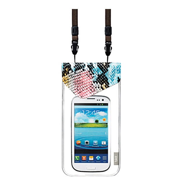 【スマホポーチ】bikit スマートフォン用ファッション防水ポーチ (フラワースネイク)サブ画像