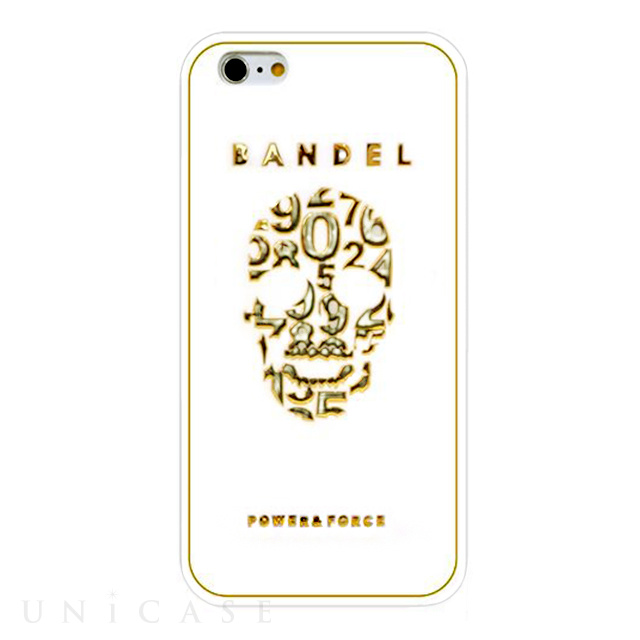 【iPhone6s/6 ケース】BANDEL Skull (White×Gold)