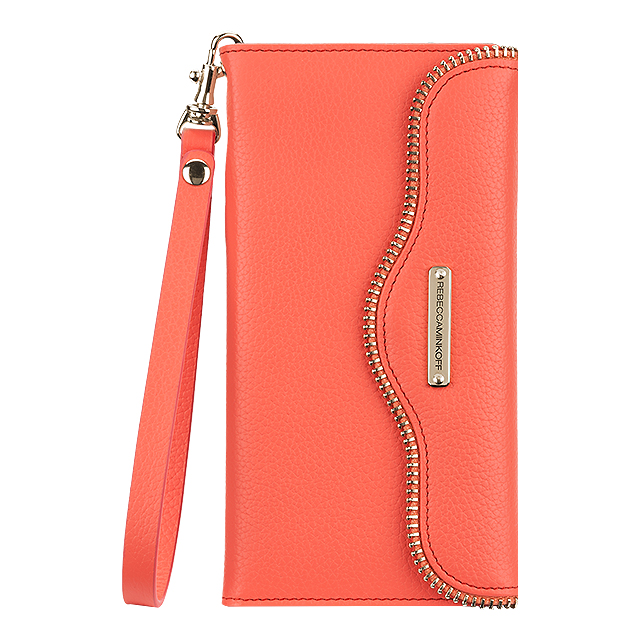 【iPhone6s/6 ケース】REBECCAMINKOFF Leather Folio Wristlet (Coral)サブ画像