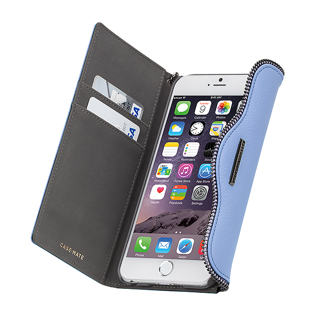 【iPhone6s Plus/6 Plus ケース】REBECCAMINKOFF Leather Folio Wristlet (Bluebell)サブ画像
