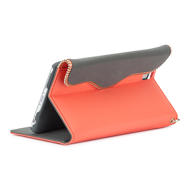 【iPhone6s Plus/6 Plus ケース】REBECCAMINKOFF Leather Folio Wristlet (Coral)goods_nameサブ画像