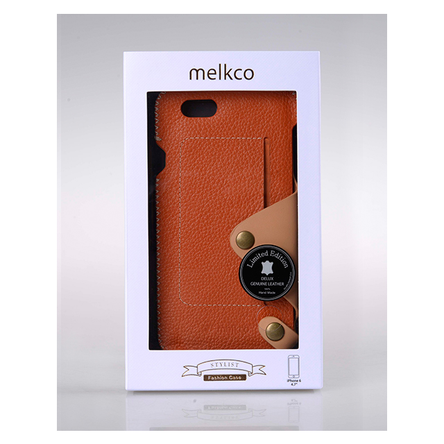 【iPhone6s/6 ケース】Premium Leather Case Latina Series (Orange Lychee)サブ画像