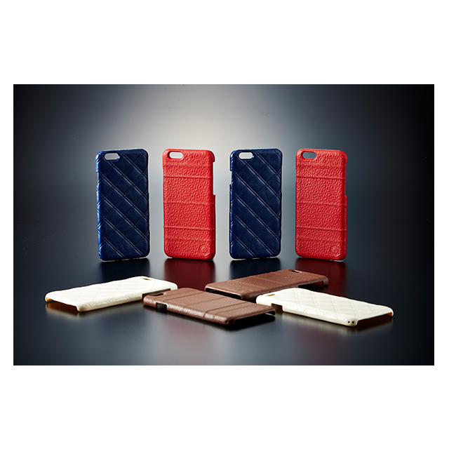 【iPhone6s/6 ケース】3Dテクスチャー カードポケットケース 次元Series (縫/Stitch/黒茶)サブ画像