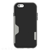 【iPhone6 ケース】LINE カード収納機能付きケース (ダークシルバー)