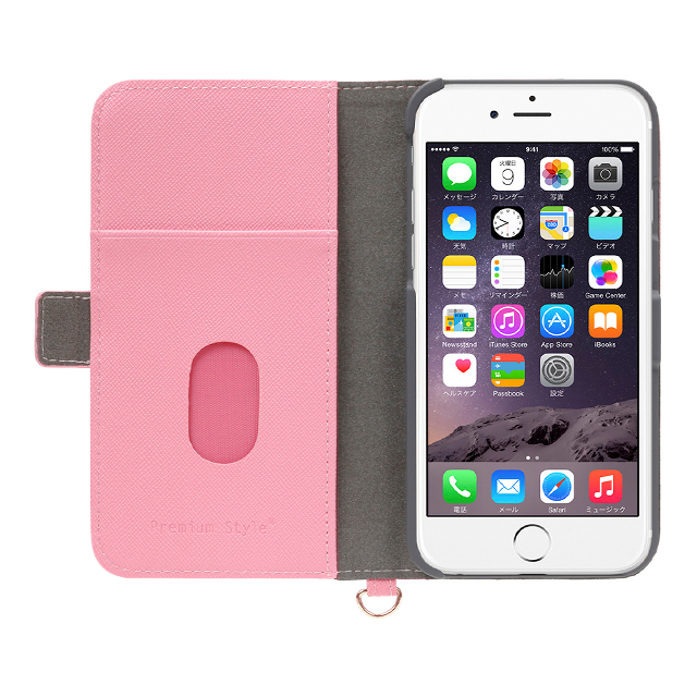 【iPhone6s/6 ケース】フリップカバー ダブルリボン (ピンク)サブ画像