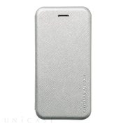 【iPhone6s/6 ケース】手帳型クラムシェルケース Zara (Silver)