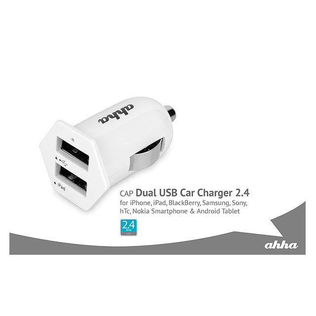 Dual USB Car Charger (CAP 2.4 (ホワイト)goods_nameサブ画像