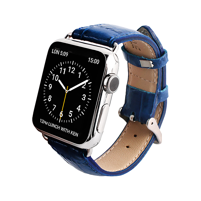 【Apple Watch バンド 44/42mm】クロコシリーズ (Cobalt Blue Croco) for Apple Watch Series4/2/1サブ画像