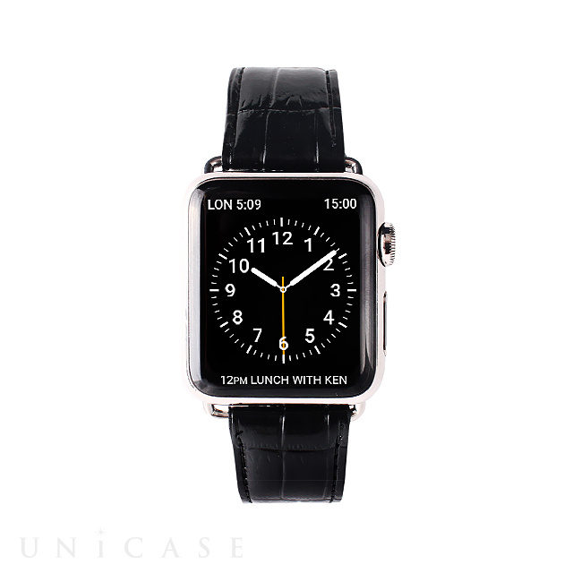 【Apple Watch バンド 40/38mm】クロコシリーズ (Black Croco) for Apple Watch Series4/2/1