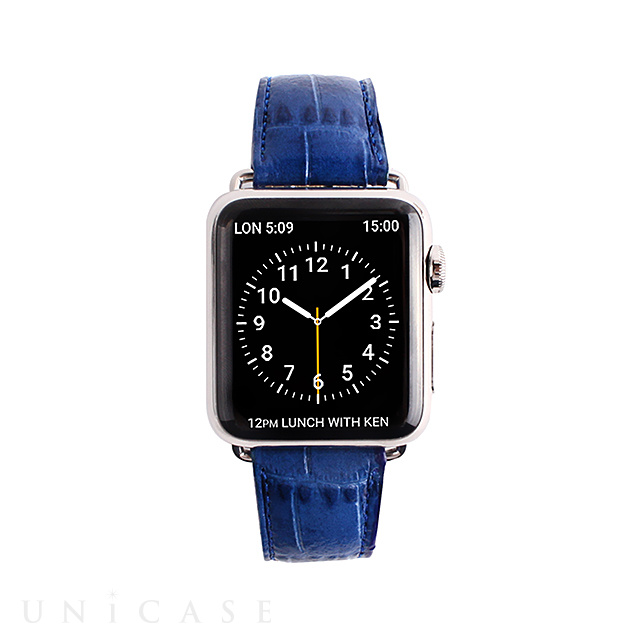 【Apple Watch バンド 40/38mm】クロコシリーズ (Cobalt Blue Croco) for Apple Watch Series4/2/1