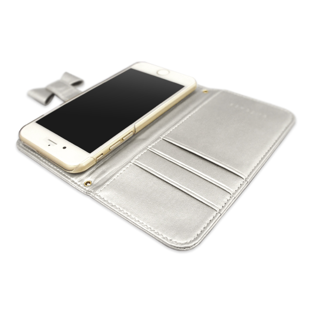 【iPhone6s/6 ケース】Ribbon Diary Silver for iPhone6s/6サブ画像