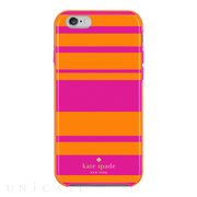 【iPhone6s/6 ケース】Hybrid Hardshell Case (Fairmont Stripe Pink/Orange)