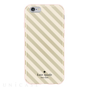 【iPhone6s/6 ケース】Flexible Hardshell (Diagonal Stripe Gold/Cream)