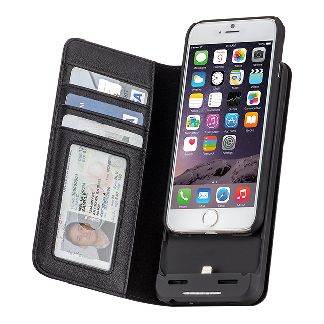 【iPhone6s/6 ケース】Charging Wallet Folio Case (Black)goods_nameサブ画像