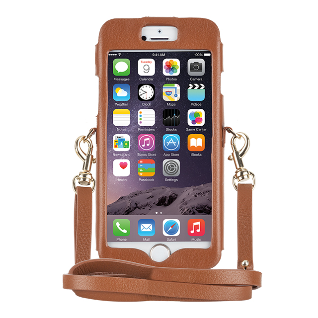 【iPhone6s/6 ケース】REBECCAMINKOFF Crossbody Sleeve with Dogclip ＆ Crossbody Strap (Almond)サブ画像