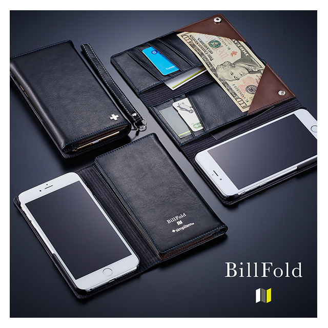 【iPhone6s Plus/6 Plus ケース】BillFold フリップノートカードケース (ブラウン)サブ画像