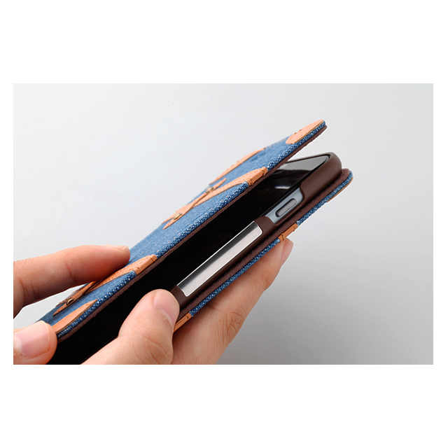 【iPhone6s/6 ケース】Trolley Case Denim ブルーサブ画像