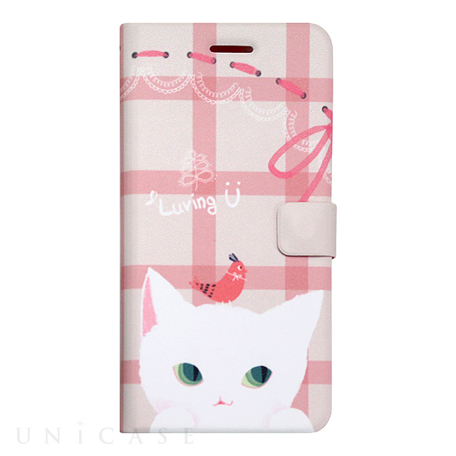 【iPhone6s/6 ケース】Cat Couple Diary (ホワイト)