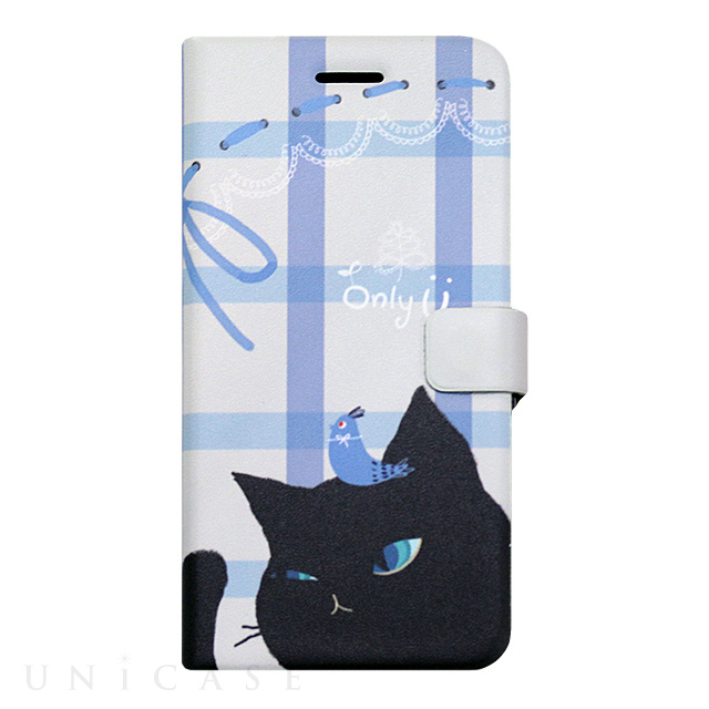 【iPhone6s/6 ケース】Cat Couple Diary (ブラック)