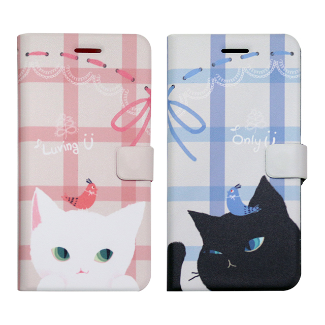 【iPhone6s/6 ケース】Cat Couple Diary (ホワイト)サブ画像