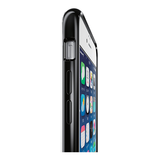【iPhone6s/6 ケース】ハイブリットケース/クリア×ブラックサブ画像