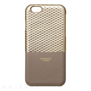 【iPhone6s/6 ケース】Back Leather Case ”Hex” (Champagne)