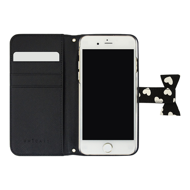 【iPhone6s/6 ケース】Ribbon Diary Heart Black for iPhone6s/6サブ画像