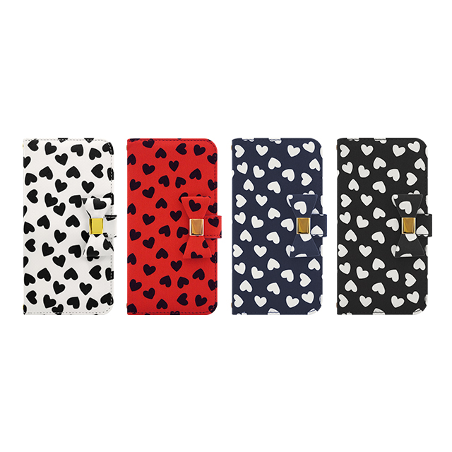 【iPhone6s/6 ケース】Ribbon Diary Heart Black for iPhone6s/6サブ画像