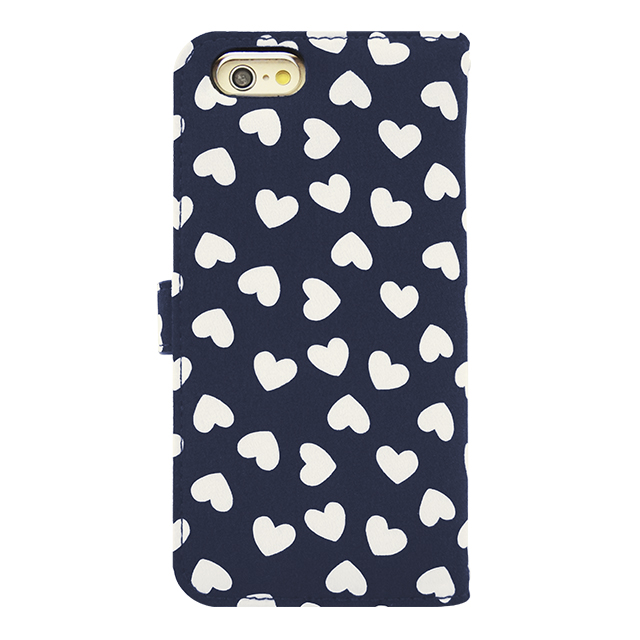 【iPhone6s/6 ケース】Ribbon Diary Heart Navy for iPhone6s/6サブ画像