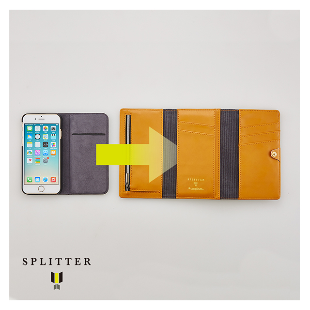 【iPhone6s/6 ケース】SPLITTER Flip Note Wallet Case (ブラック)サブ画像