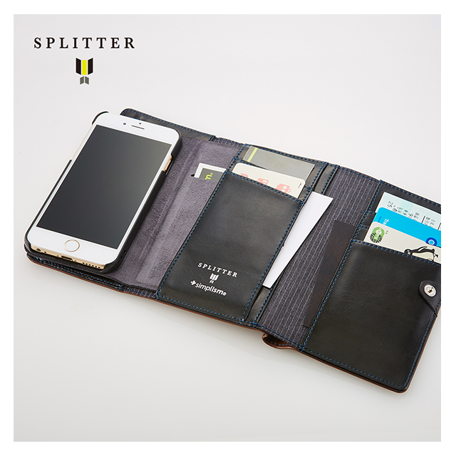 【iPhone6s/6 ケース】SPLITTER Flip Note Wallet Case (ブラウン)サブ画像