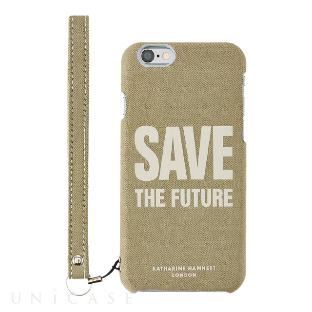 【iPhone6s/6 ケース】KATHARINE HAMNETT LONDON Fabric Case (SAVE THE FUTURE)