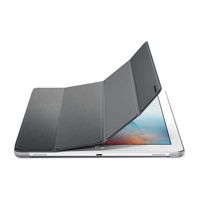 【iPad Pro(12.9inch) ケース】Brushed Metal Look SHELL with Front cover (グレイ)サブ画像
